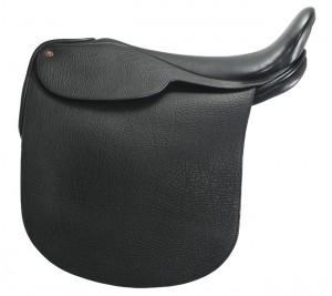 The Louisville™ Black Deep Seat Cut Back Show Saddle