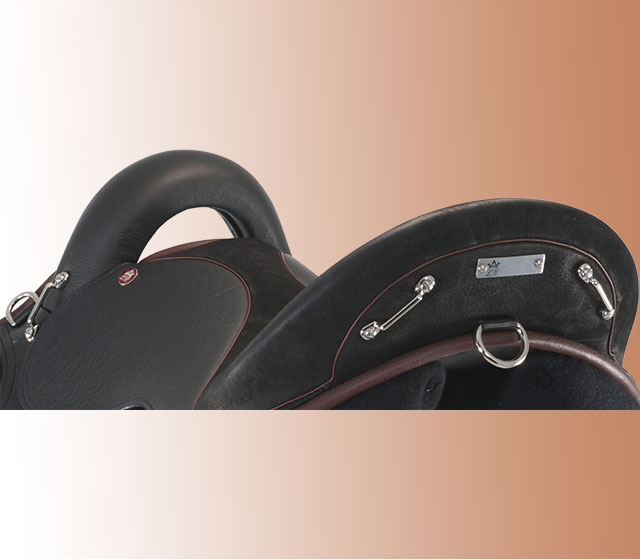 Sierra English Trail Saddle Cantle The Arabian Saddle Company