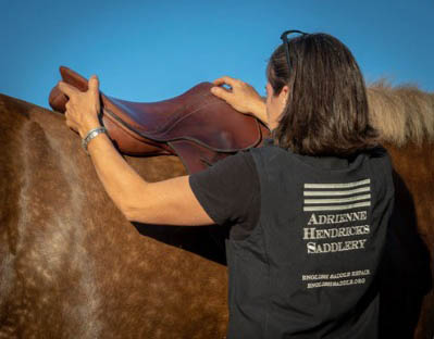 Adrienne Hendricks saddle repair
