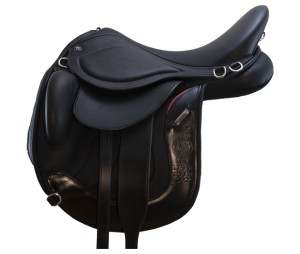 The Rubicon™ Black Mono Flap Endurance/Trail Saddle